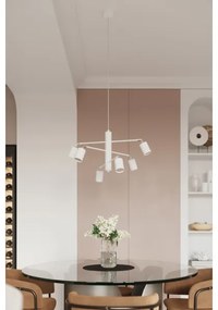 Sollux SL.1206 - Csillár zsinóron LEMMI 6xGU10/10W/230V fehér