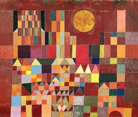 Klee, Paul - Festmény reprodukció Castle and Sun, 1928, (40 x 35 cm)