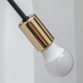 OXFORD fali lámpa 1x E27/15W/230V, arany/fekete