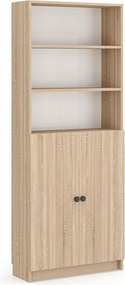 Könyvespolc, sonoma tölgy, 80 cm – Bili5