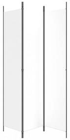 fehér 3 paneles szövetparaván 150x220 cm