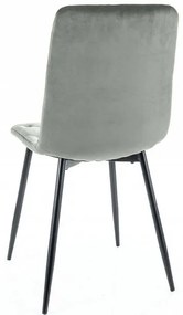 Olívazöld bársony étkezőszék JEROME