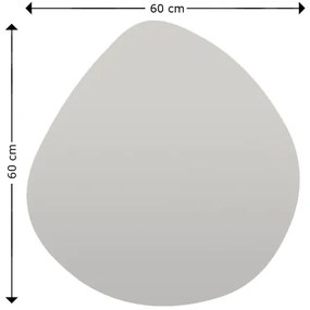 Fali tükör BESSO 60x60 cm fekete