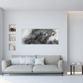 Kép - Akvarell papagájok (120x50 cm)