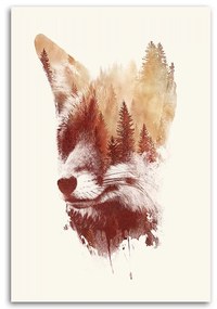Gario Vászonkép Foxy tükör - Robert Farkas Méret: 60 x 90 cm