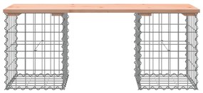 tömör duglászfenyő gabion kerti pad 103x31x42 cm