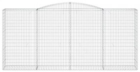íves horganyzott vas gabion kosár 400x50x180/200 cm
