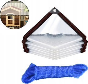 Átlátszó Kerti Terasz Ponyva Vízálló Uv-szűrővel 2X3M