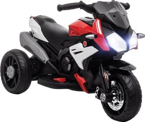 HOMCOM Elektromos Motor Gyerekeknek, Képpel és Fénnyel, 3-5 éves Korosztály Számára Piros+Fekete | Aosom