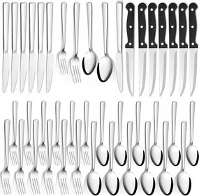 Evőeszköz Készlet Evőeszközök 6db-os Szett 36el Rozsdamentes acél Villák, kanalak