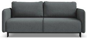 Sötétszürke kinyitható-tárolóhelyes kanapé 226 cm Luana – Makamii