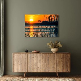Kép - Naplemente a tó felett (90x60 cm)