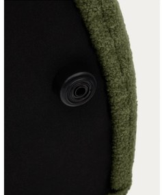 Zöld buklé puff Kaeli – Kave Home