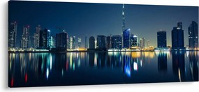 Éjszakai város képe (120x50 cm)