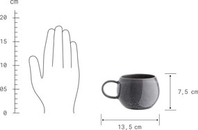 COTTAGE bögre, antracitszürke 350ml