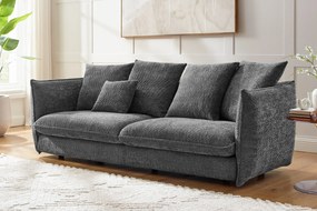 COCOONIG exkluzív kanapé - 225cm - szürke bouclé