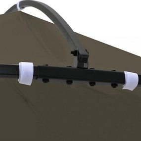 vidaXL tópszínű kerek pavilon 300 x 290 cm