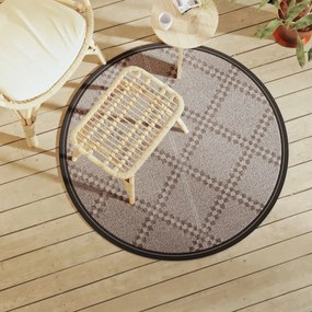 kültéri szőnyeg ARAKIL barna Ø120 cm PP
