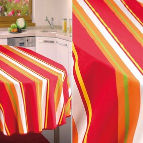 Abrosz nyomtatott foltálló színes csíkos Arizona ovális 130x180cm