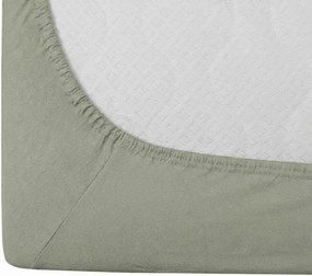 Pamut gumis lepedő STANDARD 90 x 200 cm szürkészöld