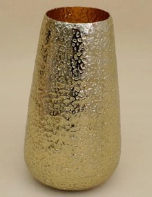 Magas fém váza arany virágtartó fedél