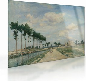 Üveg kép - Johan Barthold Jongkind, The Towpath, reprodukciók (70x50 cm)