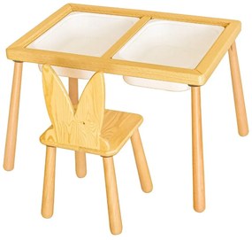 Gyerekasztal székekkel Table and Chair - White