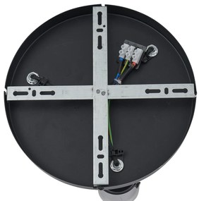 Mennyezeti spotlámpa gunmetal kerek 3-lámpás forgatható és állítható - Drain