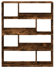 füstös tölgy színű szerelt fa könyvespolc 100 x 33 x 125,5 cm