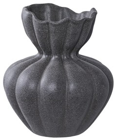 Váza, kerámia, fekete ø17,2x19,4 cm