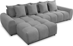 Szürke sarokkanapé (bal oldali-heverő résszel) Albane – Ropez