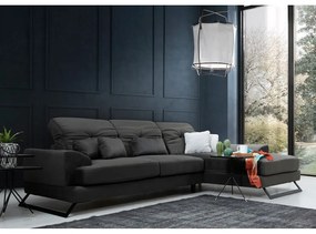 Sötétszürke sarokkanapé (jobb oldali) Frido – Balcab Home