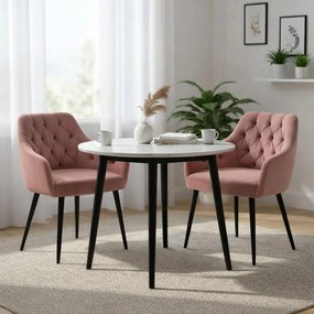 AVENBERG LOREN Étkezőszék szett - 2db, rózsaszín