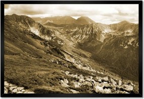 Poszterek keretben 60x40 Tátra Lengyel hegyek Kilátás