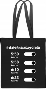 Öko pamut Táska fekete pedagógusnapra TT_729