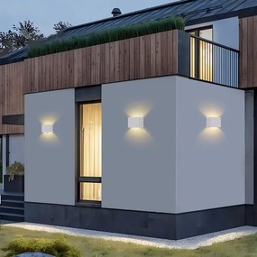 Brilagi - DONNANI kültéri LED fali lámpa, 5 W, 230 V, 10 cm, fehér, IP44
