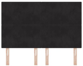 Fejtámla Gombos Fekete 160 cm Bársony