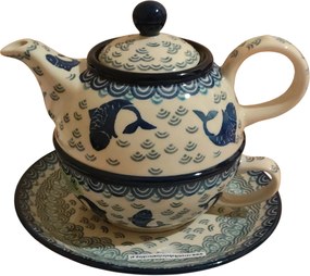 C01 csésze csészealj teáskanna szett Kerámia Boleszláv 2386/2