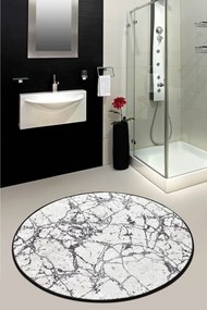 Marble fehér fürdőszobai szőnyeg 100 cm