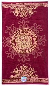 Zeus magenta strandtörölköző