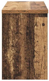 Fali Kabáthorog polcokkal Régi fa 50 x 20 x 30 cm Faanyag