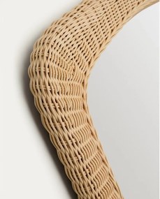 Fali tükör rattan kerettel 58x79 cm Zilna – Kave Home
