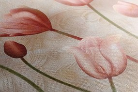Kép lazac lazac rózsaszín tulipánok