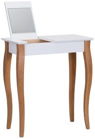 Dressing Table fehér fésülködőasztal tükörrel, hosszúság 65 cm - Ragaba