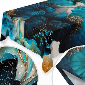 Abrosz Foltálló 120x160 CM Asztalra Sima Matt Vastag Levelek Virágok 136