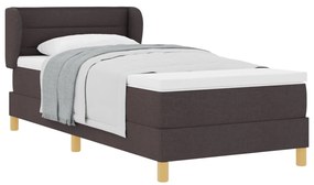 Boxspring Ágy Matracokkal Sötétbarna 100x200 cm Szövet