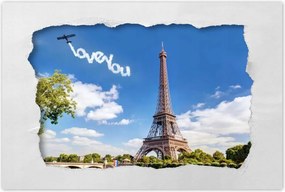Poszterek 120x80 Eiffel-torony I love You