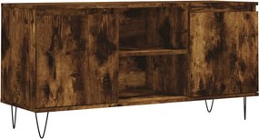 vidaXL füstös tölgy színű szerelt fa TV-szekrény 104x35x50 cm