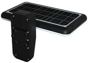 LED napelemes fali lámpa szenzorral LED/15W/3,2V 4000K/6000K IP65 fekete