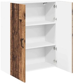 Fali konyhaszekrény polcokkal Öreg fa 80 x 31 x 100 cm Faanyag